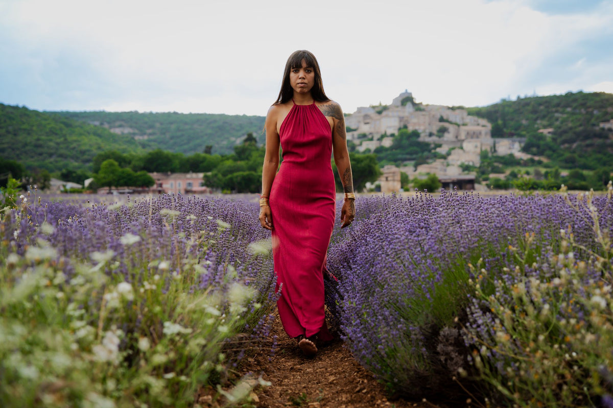 Robe Longue Néïs Fushia