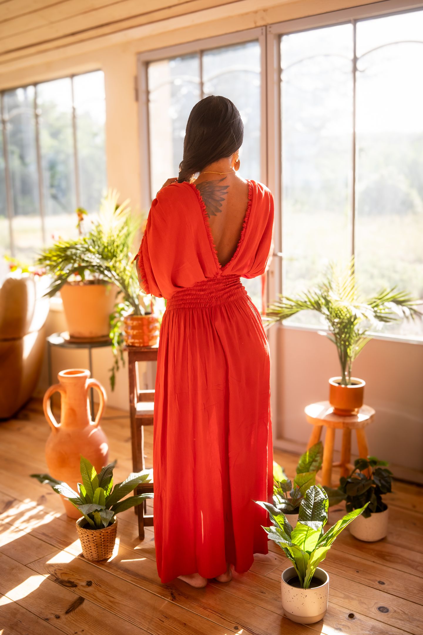 Robe Longue Kali Rouge