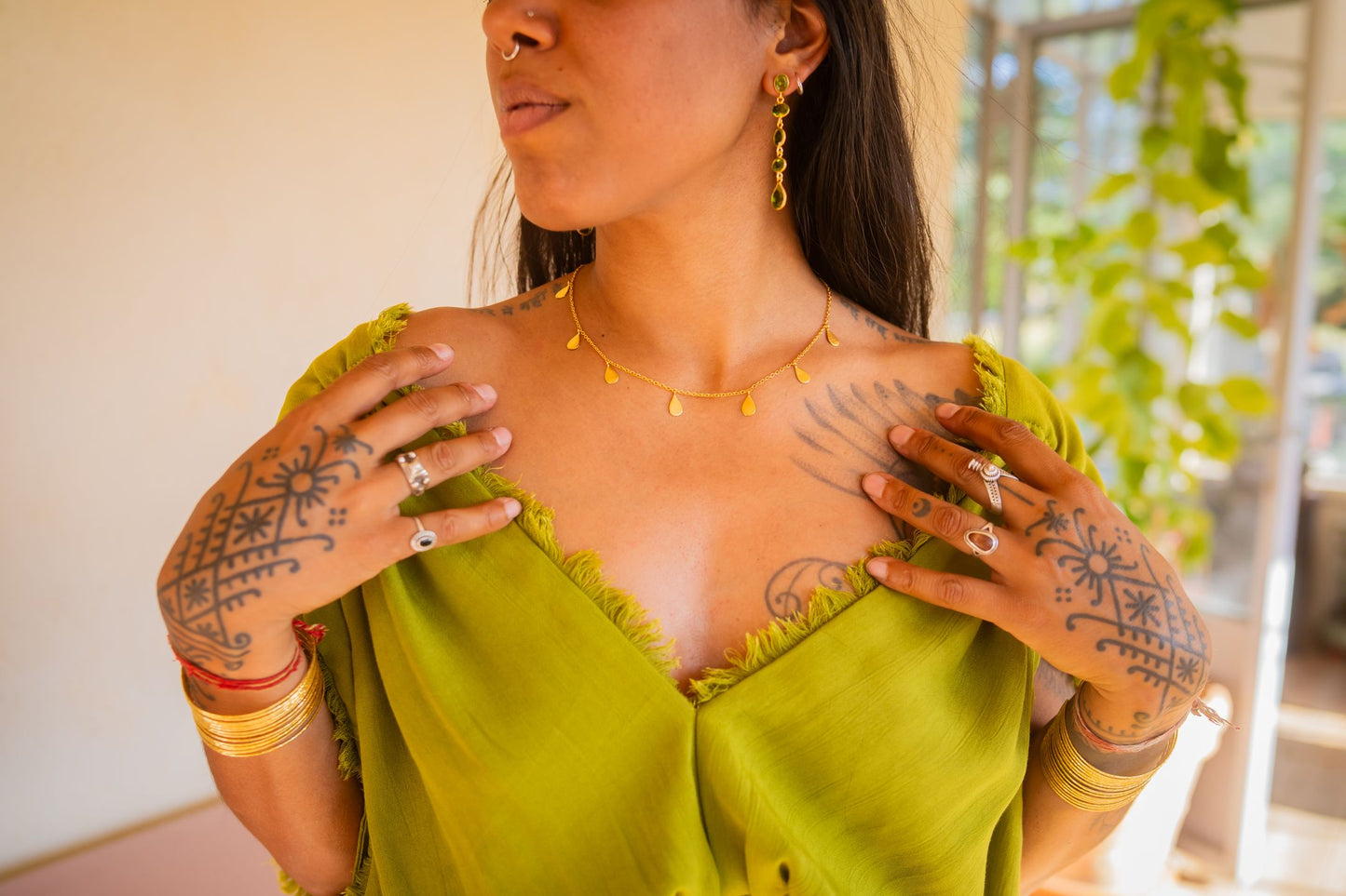 Collier gouttes d'Or