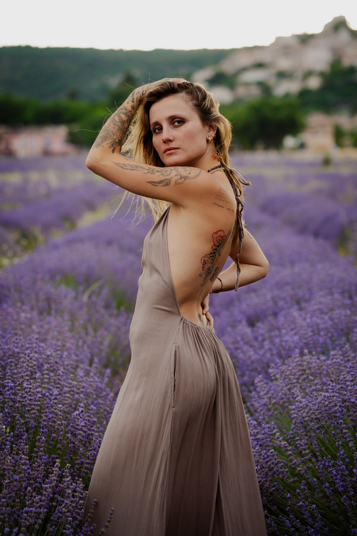Robe Longue Néïs Taupe