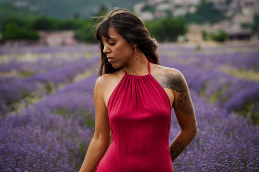 Robe Longue Néïs Fushia