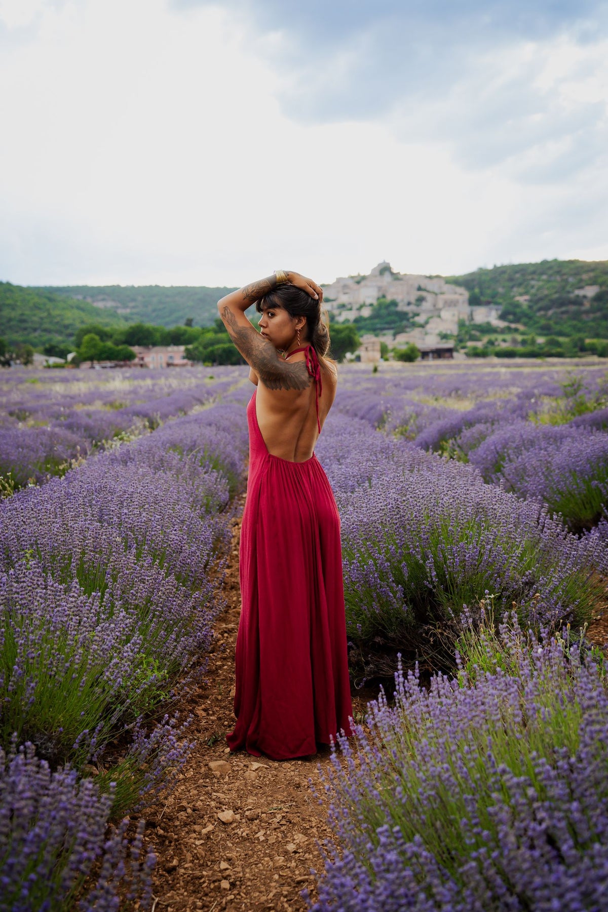 Robe Longue Néïs Fushia