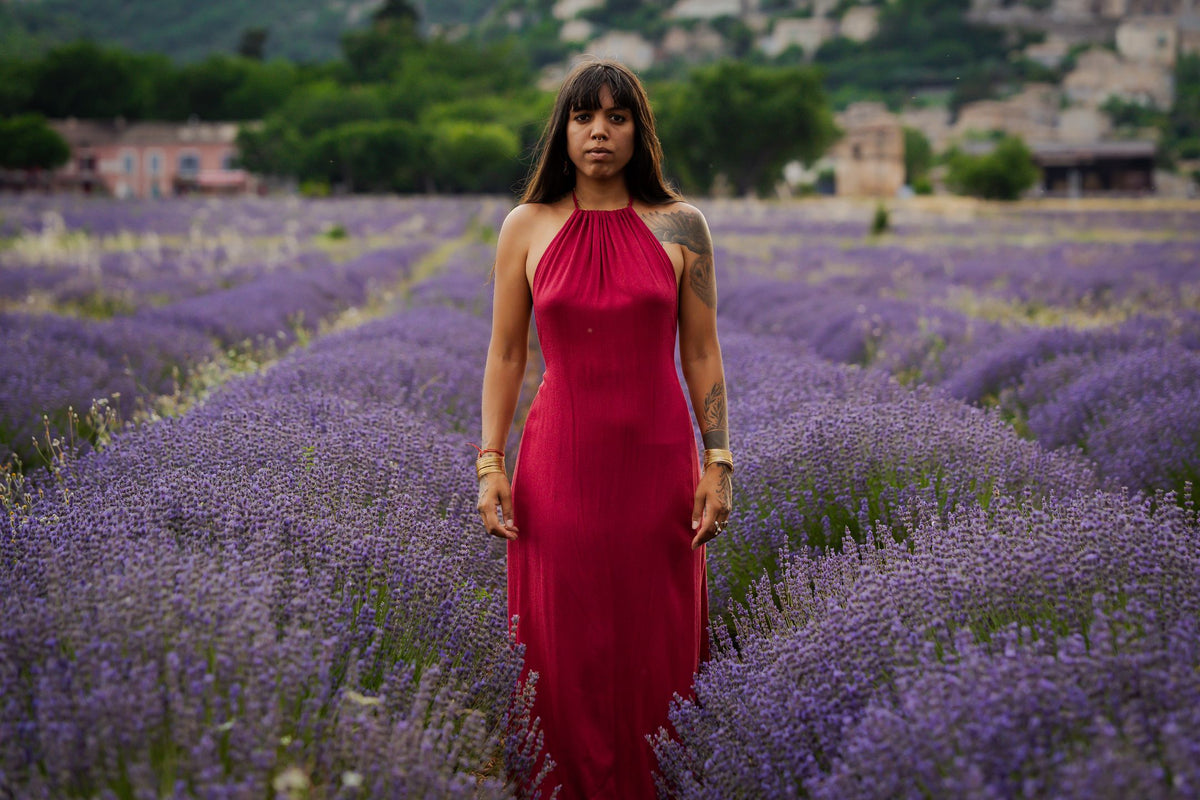 Robe Longue Néïs Fushia