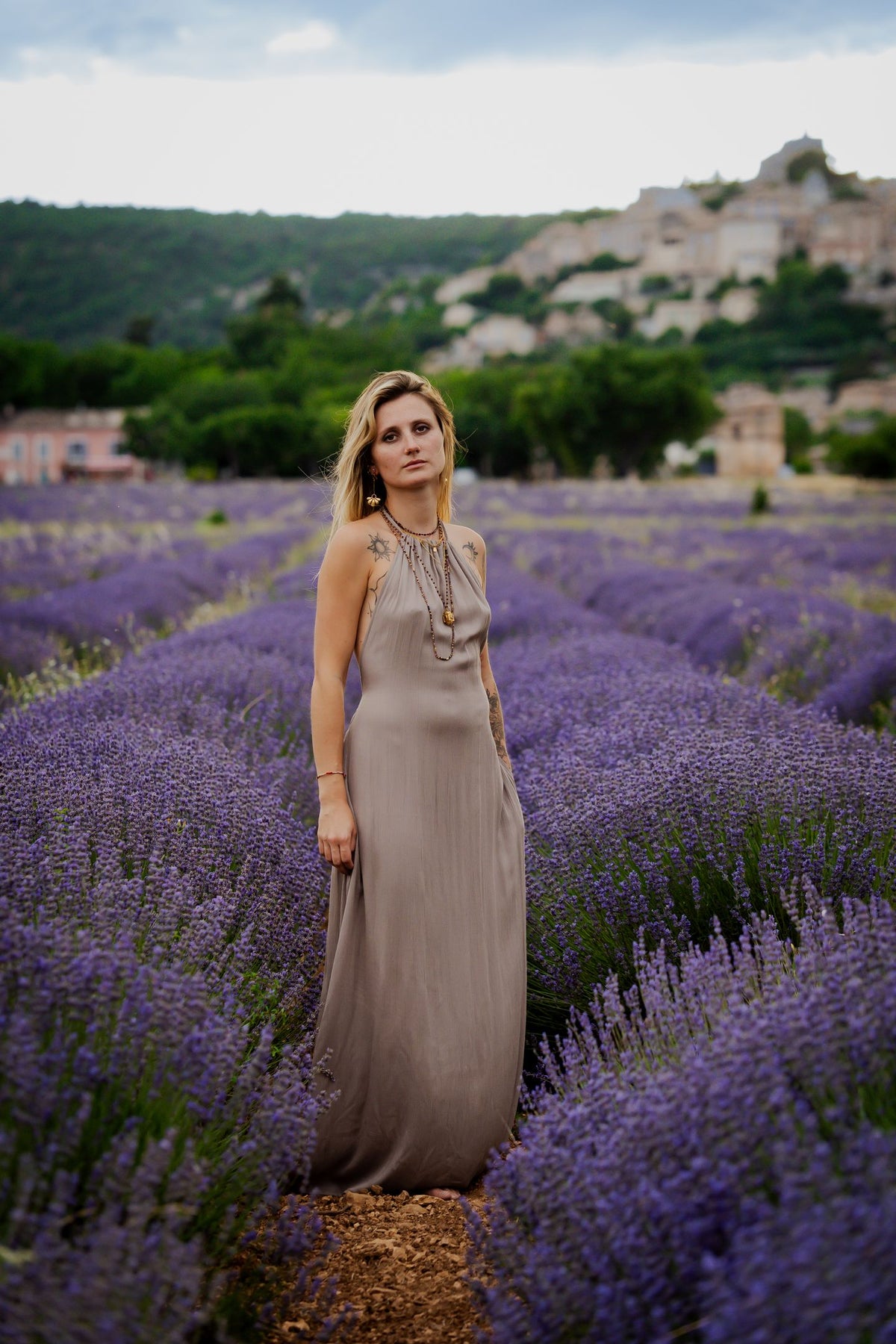 Robe Longue Néïs Taupe