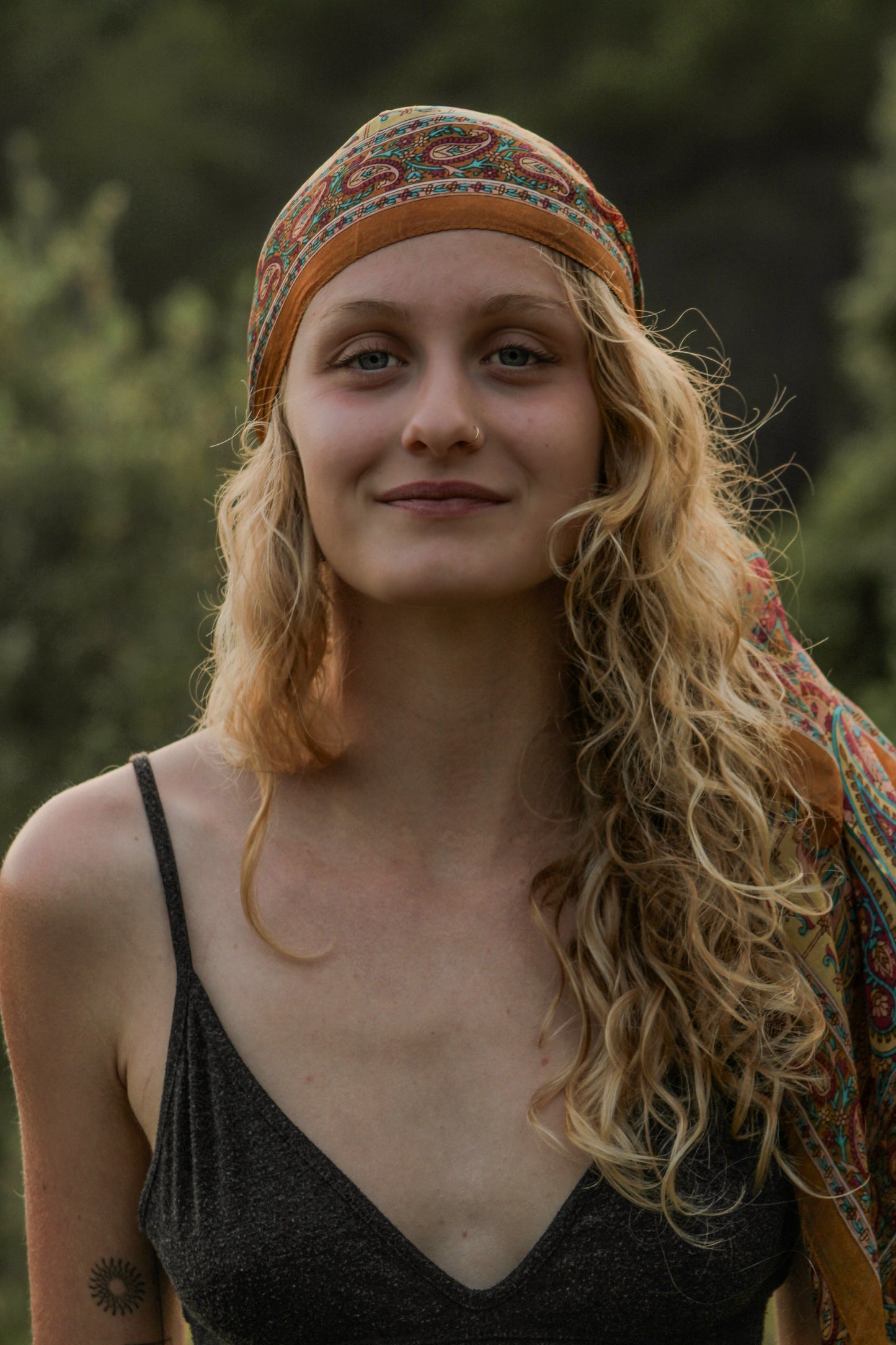 Foulard en soie imprimé